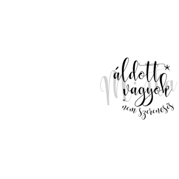 Áldott vagyok, nem szerencsés - igés, keresztény feliratos, kerámia bögre 330 ml FEHÉR 