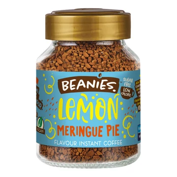 Beanies Lemon Meringue Pie / Citromos süti ízesített, instant kávé 50G - cukormentes, gluténmentes, tejmentes, 25 adag