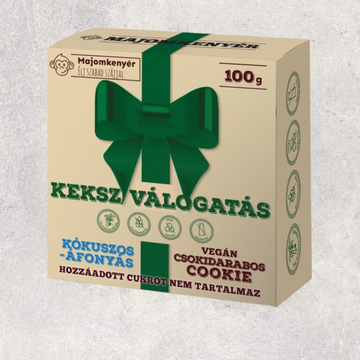 Csokidarabos cookie (vegán) és kókuszos-áfonyás keksz - KEKSZ VÁLOGATÁS – hozzáadott cukor nélkül 100g, glutén -, tej -, cukormentes