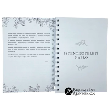 Istentiszteleti Napló - A törvény könyvét szüntelen tanulmányozd - A5 - ös méretű, spirálozott füzet, felnőttek részére