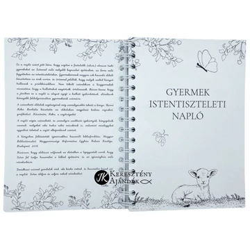 Gyermek Istentiszteleti Napló - Lábam előtt mécses a te igéd - A5 - ös méretű, spirálozott füzet, gyermekek részére ( Korosztály: min. alsósok ill. már olvasni tudó gyermekek számára )