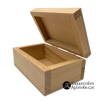 Mert Istennek semmi sem lehetetlen. Lk 1,37 (imadoboz) -  igés, gravírozott, keresztény feliratos, natúr fa doboz ( 11*7 cm ) FENYŐ