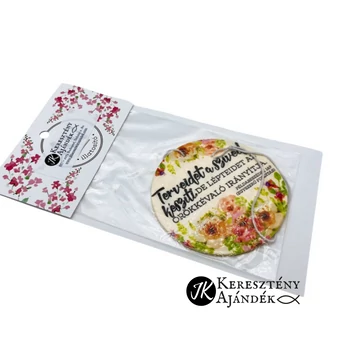 Terveidet a szíved készíti - igés, keresztény feliratos, légfrissítő, illatosító TENGER ILLAT