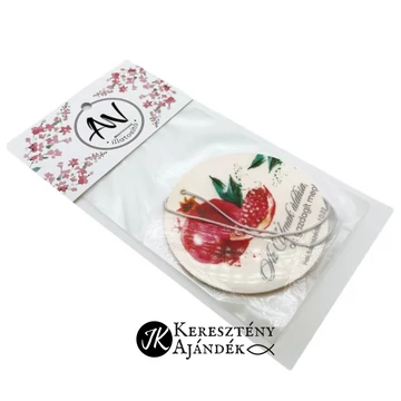Az Úrnak áldása az gazdagít meg! - igés, keresztény feliratos, légfrissítő, illatosító ZÖLDALMA