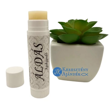 Áldás - ÁLDÁS - hidratáló ajakápoló - keresztény feliratos, kézműves termék, 6 ml