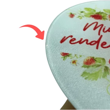 Mindennek rendelt ideje van. Préd. 3,1 - igés, ÜVEG falióra ( szublimációs, 20cm ) - texturált felületű, AKCIÓS, kis szépséghibával