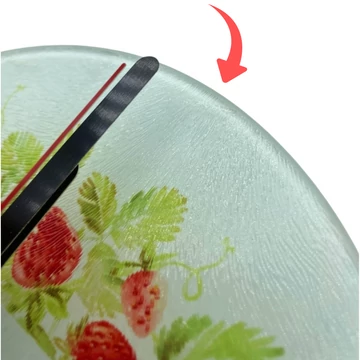 Mindennek rendelt ideje van. Préd. 3,1 - igés, ÜVEG falióra ( szublimációs, 20cm ) - texturált felületű, AKCIÓS, kis szépséghibával