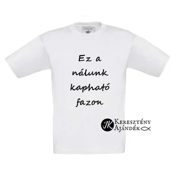 Chosen (szilvakék / lila színű felirat) - keresztény feliratos póló, lányoknak (9 évestől 14 éves korig) FEHÉR  12-14 éves méret