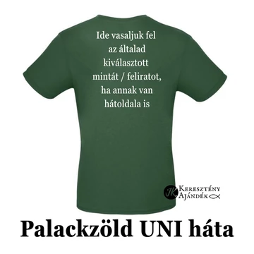 PALACKZÖLD Unisex ÜRES póló - egyedi póló rendeléshez, válassz hozzá MINTÁT is! ( többféle színben / méretben ) 2XL méret