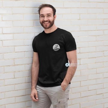 "Futós" Filippi 3,14 - igés, mintás, keresztény feliratos, kereknyakú férfi / unisex póló, FEKETE S - 4XL ( S )