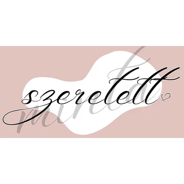 Szeretett - igés, keresztény feliratos, kereknyakú póló, milleniumi rózsaszín szín ( női fazon ) XS