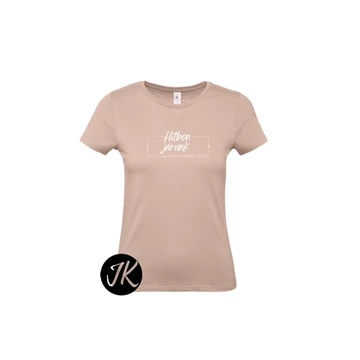 Hitben járunk, nem látásban - igés, keresztény feliratos, kereknyakú póló, milleniumi rózsaszín szín ( női fazon ) XS - 2XL ( S )