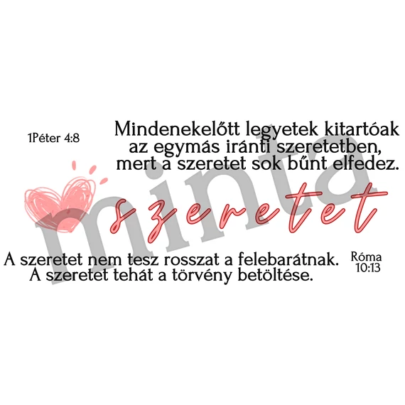Mindenekelőtt legyetek kitartóak az egymás iránti szeretetben - igés, keresztény feliratos, kerámia bögre 330 ml SZÍNVÁLTÓS Piros - Fehér - akár Valentin napra is ;)