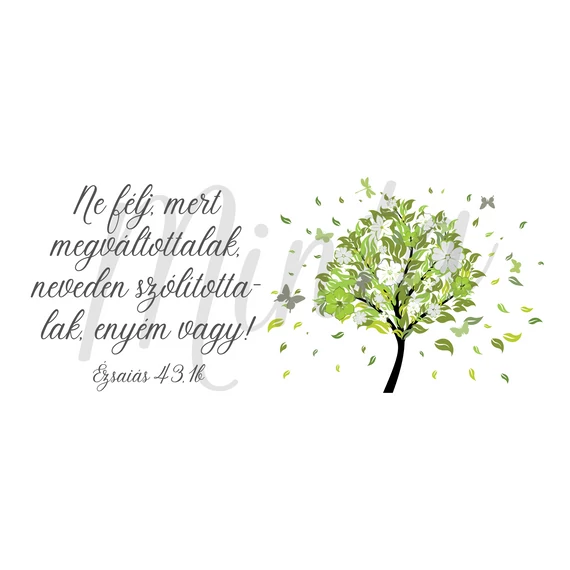 Ne félj, mert megváltottalak, neveden szólítottalak, enyém vagy - igés, keresztény feliratos, kerámia bögre 330 ml FEHÉR