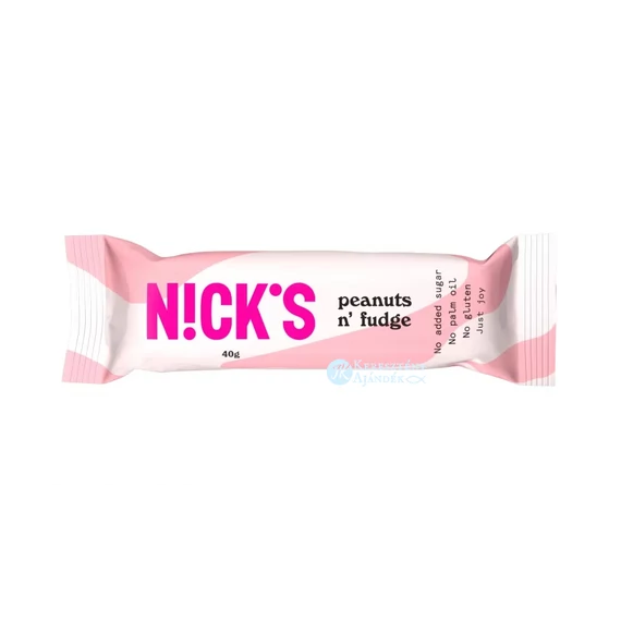 Nick's mogyorós-karamellás szelet cukor- és gluténmentes 40g