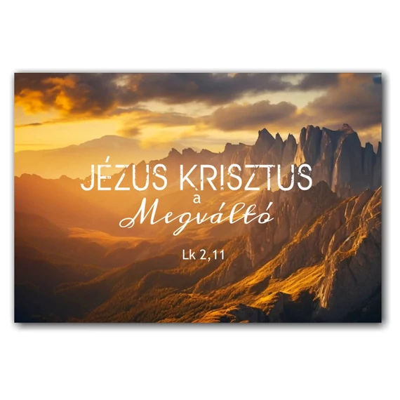 Jézus Krisztus a Megváltó - igés ajándékkísérő kártya, igekártya