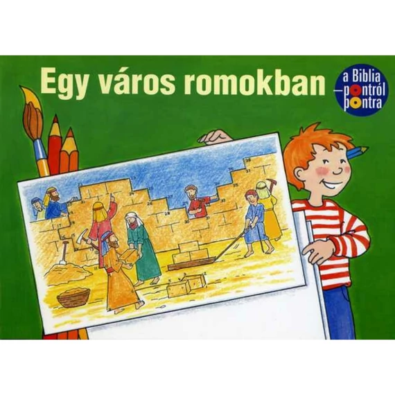 Egy város romokban - színezőfüzet, gyerekeknek