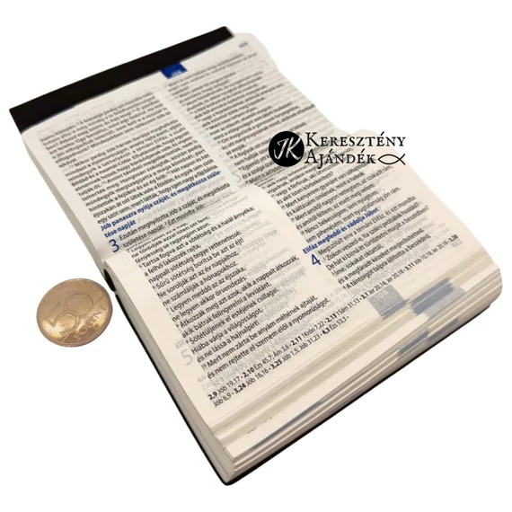 Keresztbiblia - Károli fordítású zsebbiblia ( 82 x 120 x 30 mm )