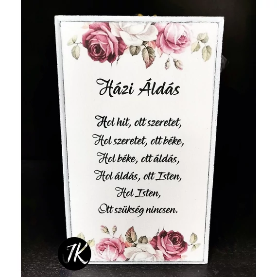 Házi áldás - fa, kép, FATÁBLA, falra akasztható