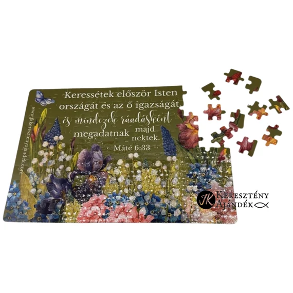 Keressétek először Isten országát - keresztény témájú, karton kirakó, puzzle nagyoknak és felnőtteknek - 120 darabos