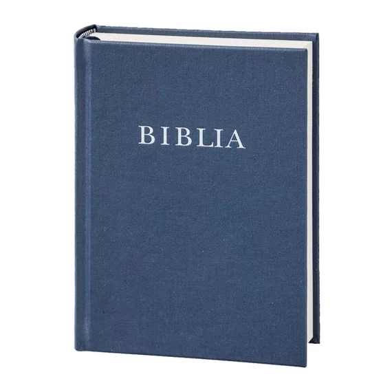 Biblia, revideált új fordítás, középméretű vászonkötésű kék