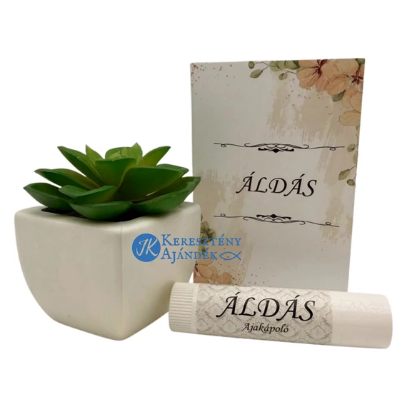 Áldás - ÁLDÁS - hidratáló ajakápoló - keresztény feliratos, kézműves termék, 6 ml