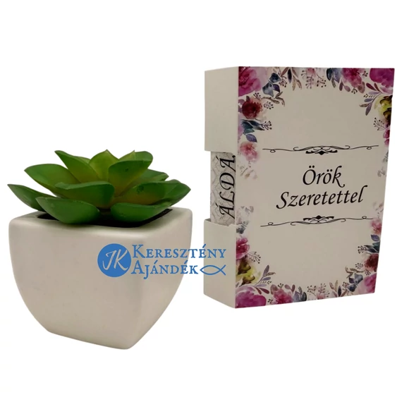 Örök szeretettel - ÁLDÁS - hidratáló ajakápoló - keresztény feliratos, kézműves termék, 6 ml