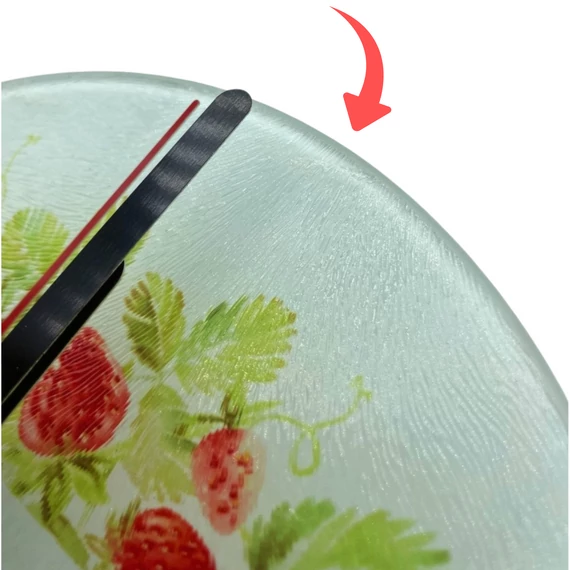 Mindennek rendelt ideje van. Préd. 3,1 - igés, ÜVEG falióra ( szublimációs, 20cm ) - texturált felületű, AKCIÓS, kis szépséghibával