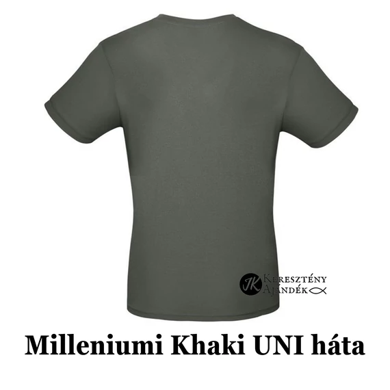 MILLENIUMI KHAKI Unisex ÜRES póló - egyedi póló rendeléshez, válassz hozzá MINTÁT is! ( többféle színben / méretben ) 2XL méret