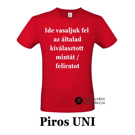 MÉLYPIROS Unisex ÜRES póló - egyedi póló rendeléshez, válassz hozzá MINTÁT is! ( többféle színben / méretben ) 2XL méret