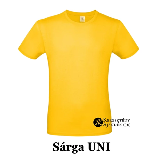 SÁRGA Unisex ÜRES póló - egyedi póló rendeléshez, válassz hozzá MINTÁT is! ( többféle színben / méretben ) 2XL méret