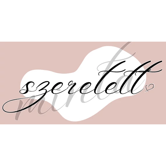 Szeretett - igés, mintás, keresztény feliratos, kereknyakú női póló, MILLENIUMI RÓZSASZÍN XS - 2XL méretben ( S )