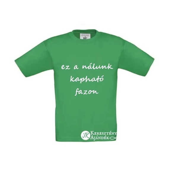 Even when I am grumpy, I'm still BLESSED - keresztény feliratos, gyermekpóló lányoknak és fiúknak 5 évestől 14 évesig - ZÖLD - ( 9-11 éves )
