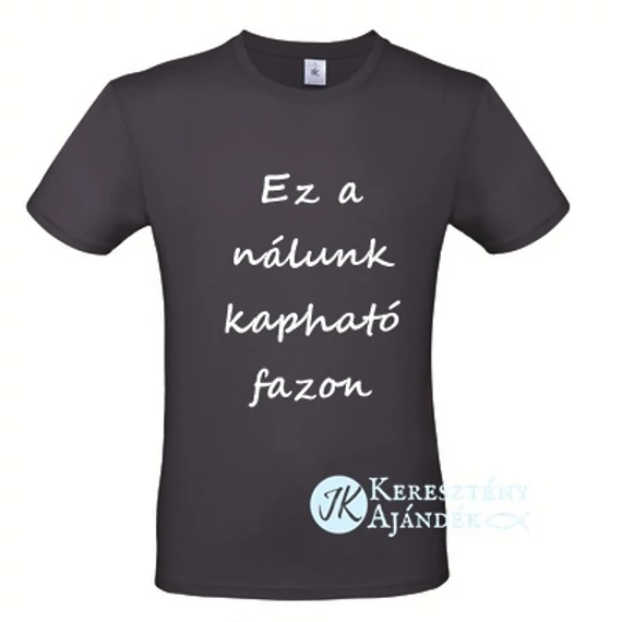Chosen - not forsaken - igés, mintás, keresztény feliratos, kereknyakú férfi póló, SÖTÉTKÉK S - 2XL méretben ( S )