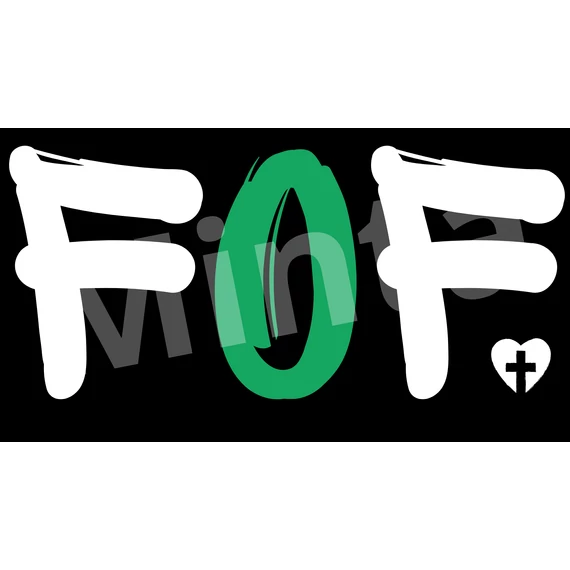 Faith Over Fear ( FOF ) - egyedi kétoldalas póló rendelésre - keresztény MINTA + válassz hozzá PÓLÓ MÉRETET is! ( többféle színben ) 