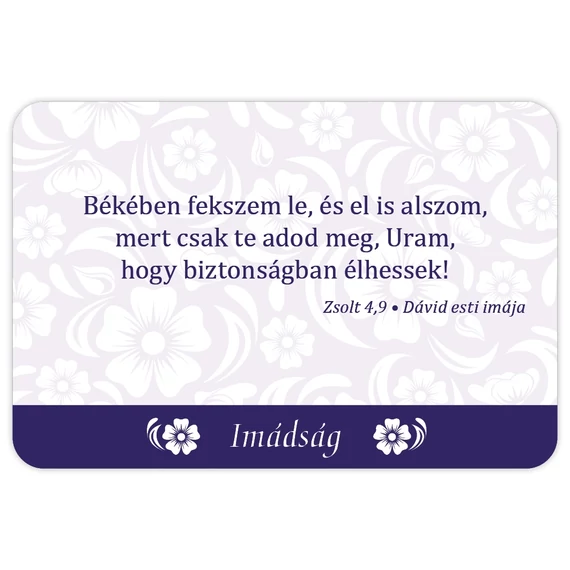 Hozzád kiáltok, Uram! - 54 hálaadás, dicséret, könyörgés, bűnvallás, fohász kártyacsomag