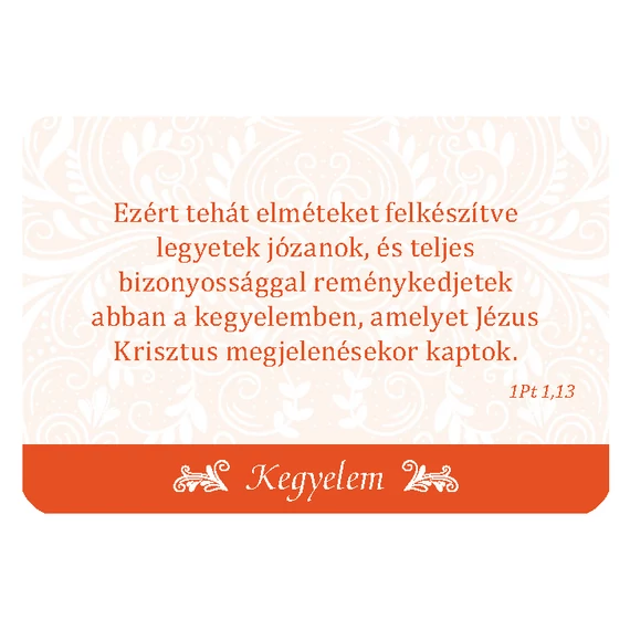 Kegyelmes - 54 darabos kártyacsomag, Isten megbocsátó szeretetéről és megváltó kegyelméről