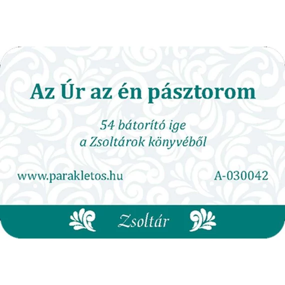 Az Úr az én pásztorom - 54 darabos, biztató, áldást kívánó igés kártyacsomag