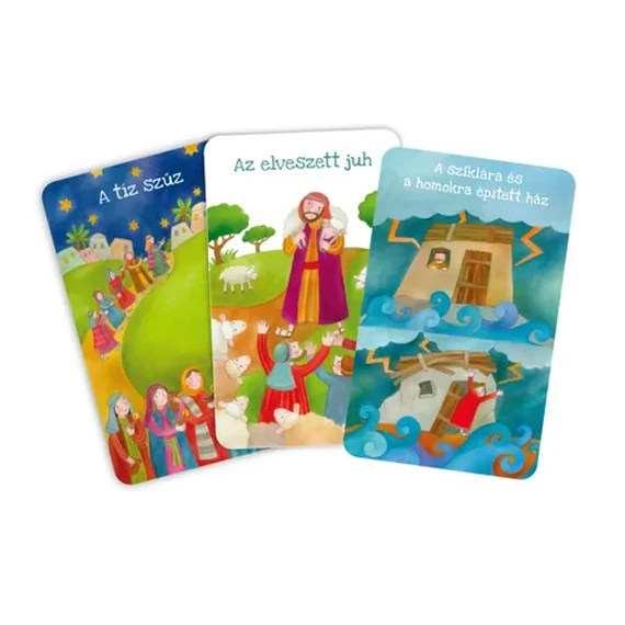 Példázat soroló - társasjáték, keresztény, igés, családi, történetmesélő és memóriafejlesztő társasjáték, 7-99 éves korig