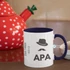 APÁK NAPJÁRA - Apa / Amilyen irgalmas az apa a fiaihoz - igés, keresztény feliratos, kerámia bögre 330 ml SÖTÉTKÉK