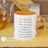 Wie schön ist es, Jahwe zu danken - igés, keresztény feliratos, kerámia bögre 330 ml  NAPSÁRGA ( német )