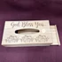 God bless you - keresztény feliratos, gravírozott, bambusz, asztali zsepitartó / zsebkendőtartó ( 26*14cm ) Ajándék Zewa zsepivel :)