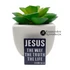 Jesus the way, the truth, the life - igés, keresztény feliratos kitűző, fémből