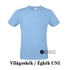 Hálás vagyok - igés, mintás, keresztény feliratos, kereknyakú NŐI PÓLÓ unisex fazonban, NAGY MÉRETEK - XL ( égkék )
