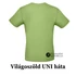 VILÁGOSZÖLD Unisex ÜRES póló - egyedi póló rendeléshez, válassz hozzá MINTÁT is! ( többféle színben / méretben ) 2XL méret