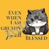 Even when I am grumpy, I'm still BLESSED - keresztény feliratos, gyermekpóló lányoknak és fiúknak 7 évestől 14 évesig - SÁRGA - ( 9-11 éves )