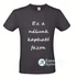 Chosen - not forsaken - igés, mintás, keresztény feliratos, kereknyakú férfi póló, SÖTÉTKÉK S - 2XL méretben ( S )