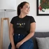 Ti vagytok a világ világossága-  igés, mintás, keresztény feliratos, kereknyakú női póló, FEKETE XS - 2XL méretben ( XS )