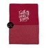 Faith opens doors - bibliaborító textil anyagból EFO / RÚF méretre BURGUNDI BORDO PÖTTYÖS