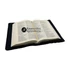 Faith opens doors - bibliaborító textil anyagból EFO / RÚF méretre FEKETE 